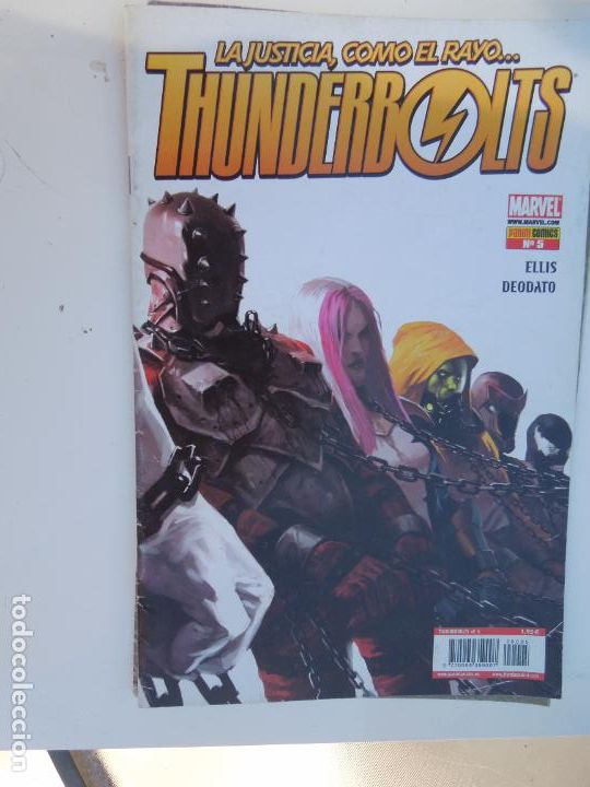 C&oacute;mics: LA JUSTICIA , COMO EL RAYO -THUNDERBOLTS -N&ordm; 5 - PANINI COMICS - Foto 1