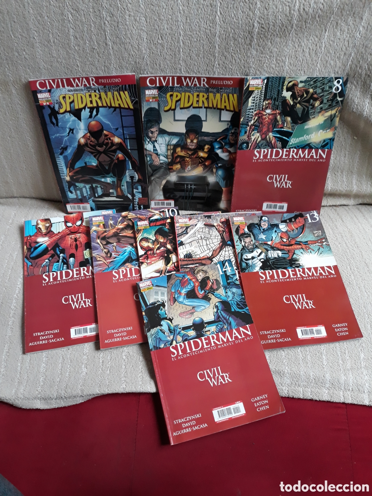 C&oacute;mics: SPIDERMAN CIVIL WAR - 9 N&Uacute;MEROS COMPLETA - PANINI - Foto 1