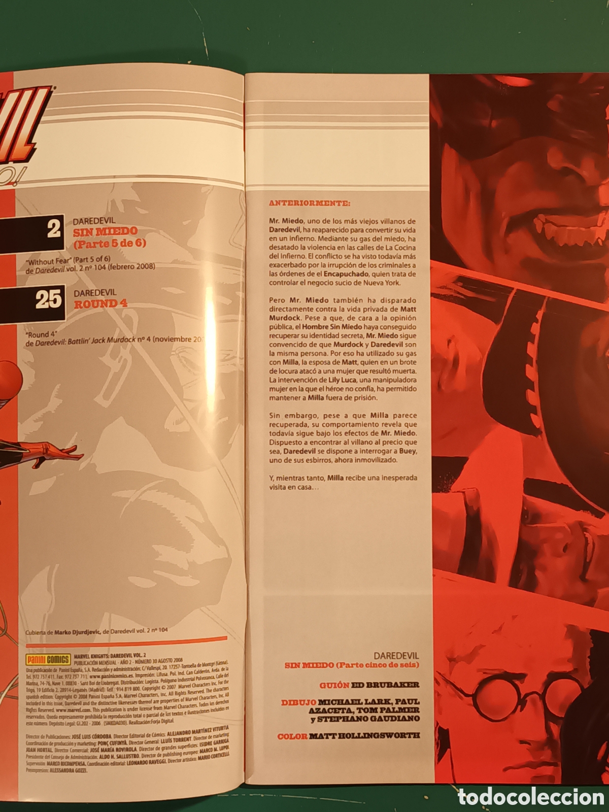 C&oacute;mics: Marvel Knights: Daredevil vol 2 N&deg; 30 PANINI 2008 - Foto 3