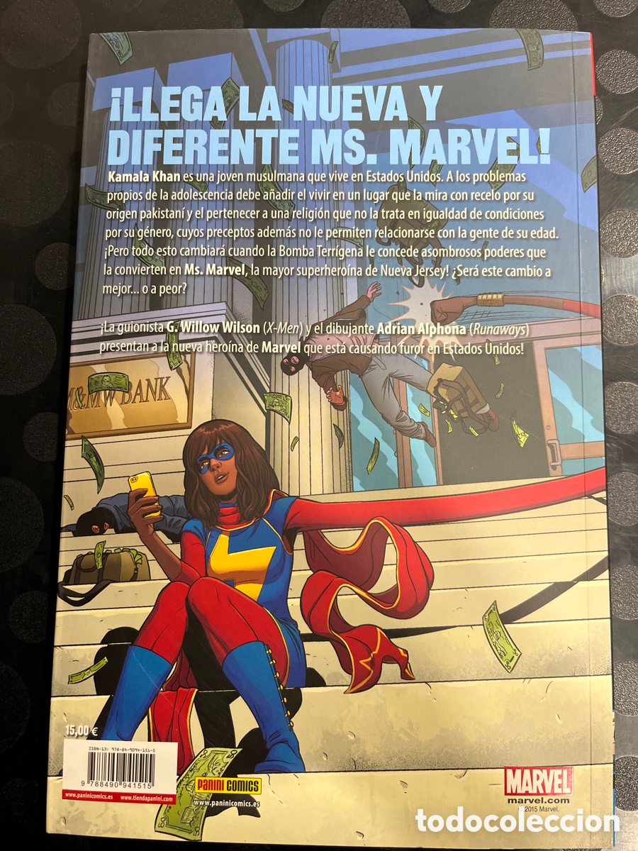 C&oacute;mics: MS. MARVEL N.1 FUERA DE LO NORMAL QCOLECCI&Oacute;N 100% ( 2015/2019 ) - Foto 2