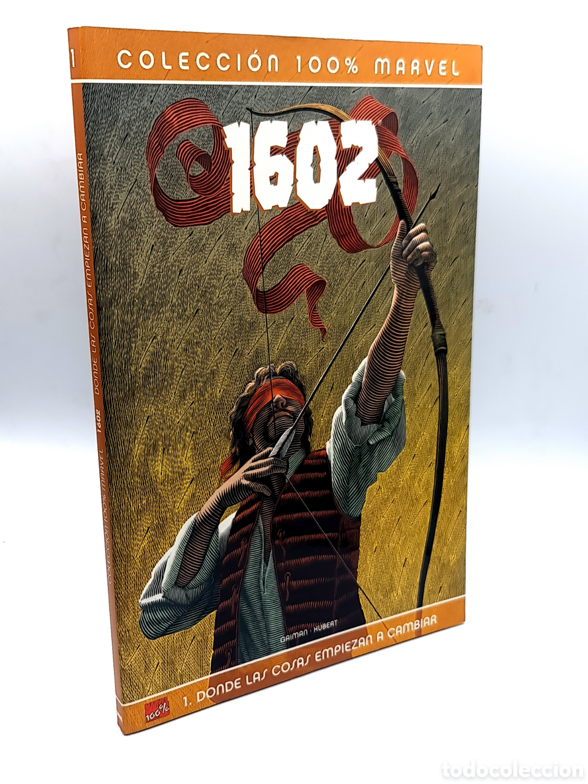 C&oacute;mics: DE KIOSCO 100% MARVEL 1602 DONDE LAS COSAS EMPIEZAN A CAMBIAR 1 COLECCION PANINI TAPA BLANDA