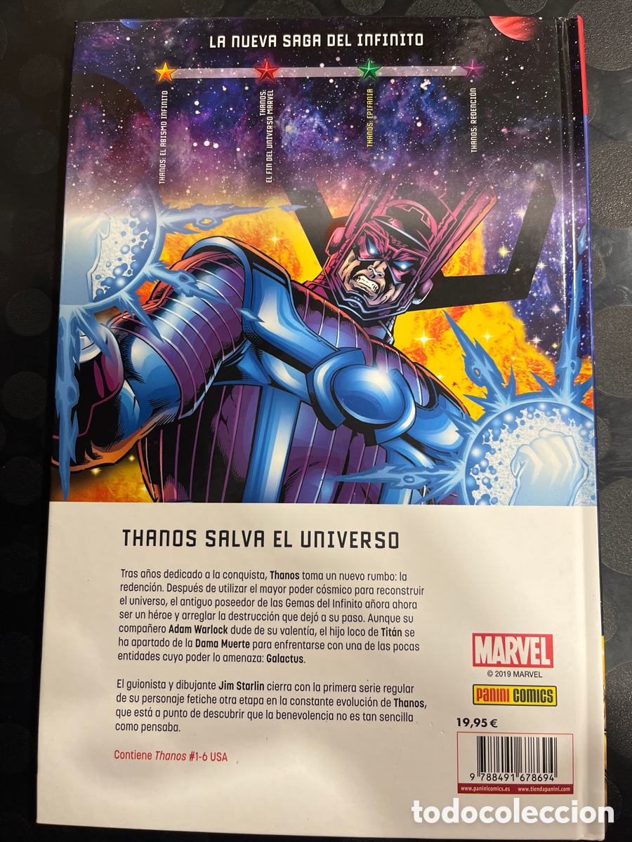 C&oacute;mics: THANOS VOL.2 N.4 EPIFAN&Iacute;A MARVEL HC ( 2019 ) - Foto 2