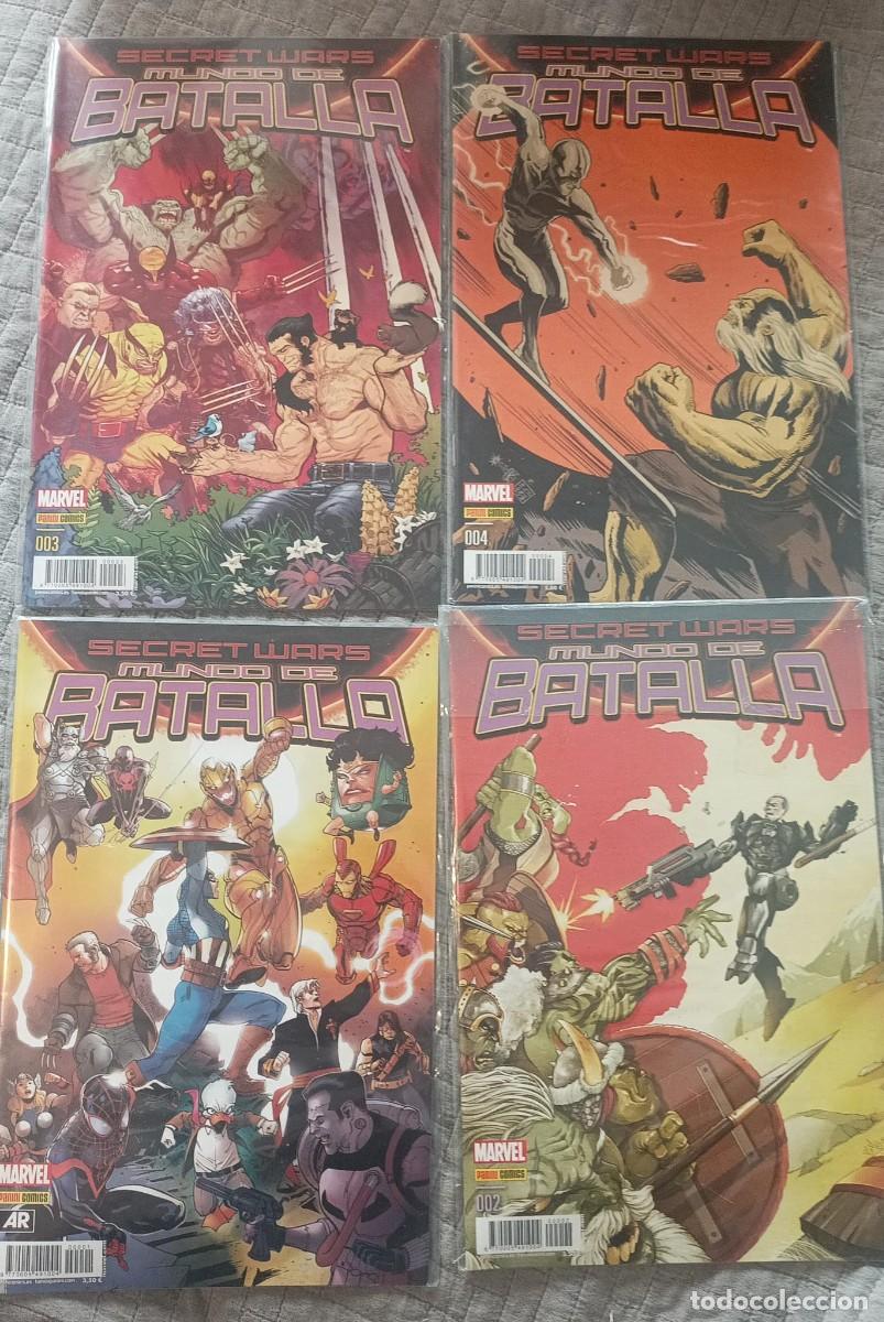 C&oacute;mics: Mundo de Batalla del 1 al 4- Secret Wars -Marvel Comics- Panini 2015 - Foto 1