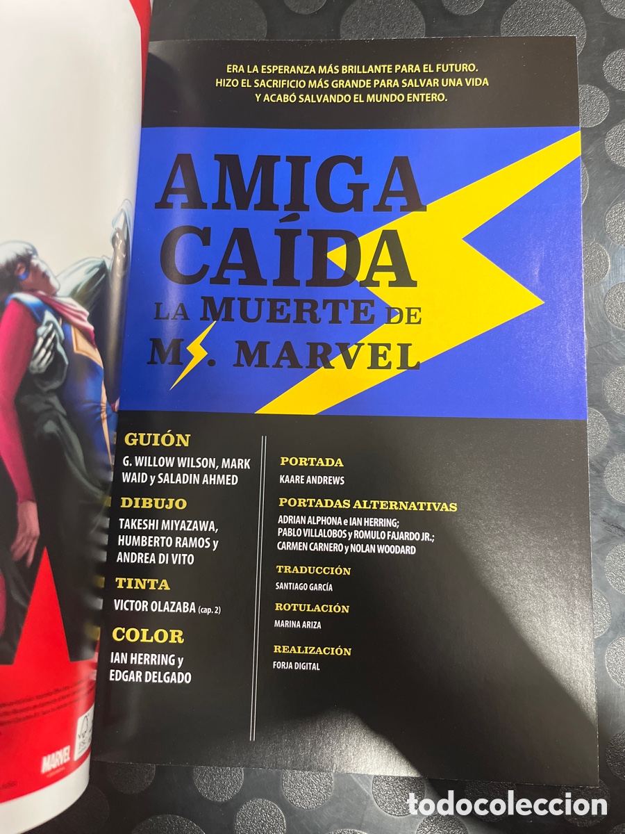C&oacute;mics: AMIGA CA&Iacute;DA : LA MUERTE DE MS MARVEL ESPECIAL ( 2023 ) - Foto 3