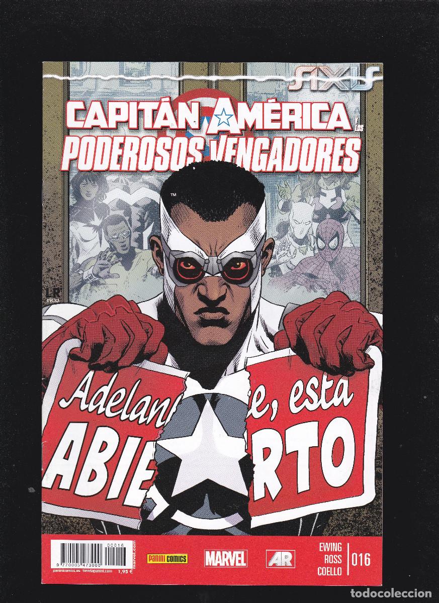 C&oacute;mics: CAPIT&Aacute;N AM&Eacute;RICA Y LOS PODEROSOS VENGADORES - N&ordm; 16 016 - Axis - PANINI - Foto 1