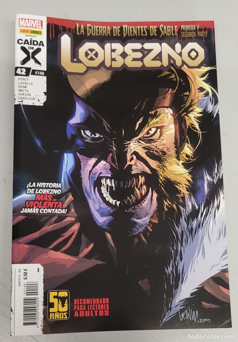 C&oacute;mics: LOBEZNO VOL 6 N&ordm; 42 / 148 : LA GUERRA DE DIENTES DE SABLE 1&ordf; y 2&ordf; PARTE BENJAMIN PERCY/MARVEL-PANINI