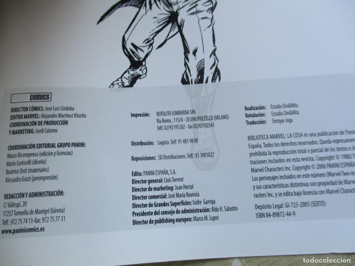 C&oacute;mics: BIBLIOTECA MARVEL, N&ordm;. 10- LA COSA, MARVEL TWO-IN-ONE-PANINI - Foto 2