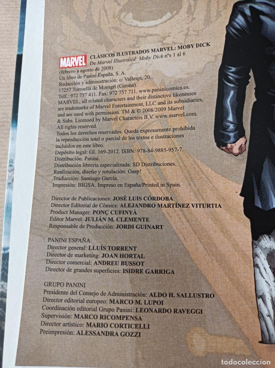 C&oacute;mics: MOBY DICK COLECCI&Oacute;N CL&Aacute;SICOS ILUSTRADOS MARVEL PANINI - Foto 10