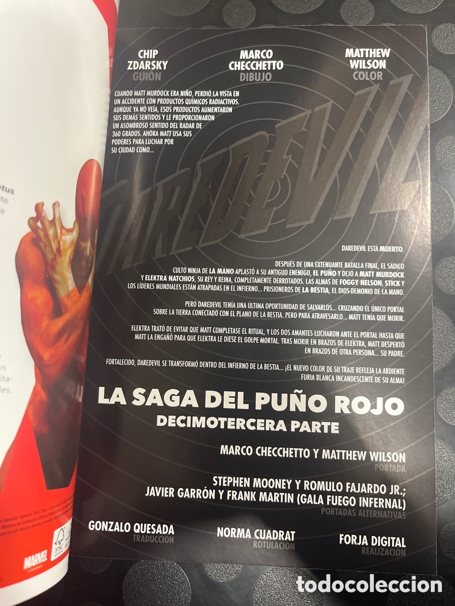 C&oacute;mics: DAREDEVIL N.46 / 13 LA SAGA DEL PU&Ntilde;O ROJO ( 2019/&hellip; ) - Foto 3