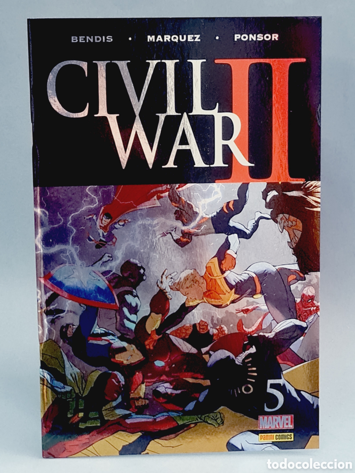 C&oacute;mics: EXCELENTE ESTADO CIVIL WAR II 5 PANINI COMICS GRAPA - Foto 1