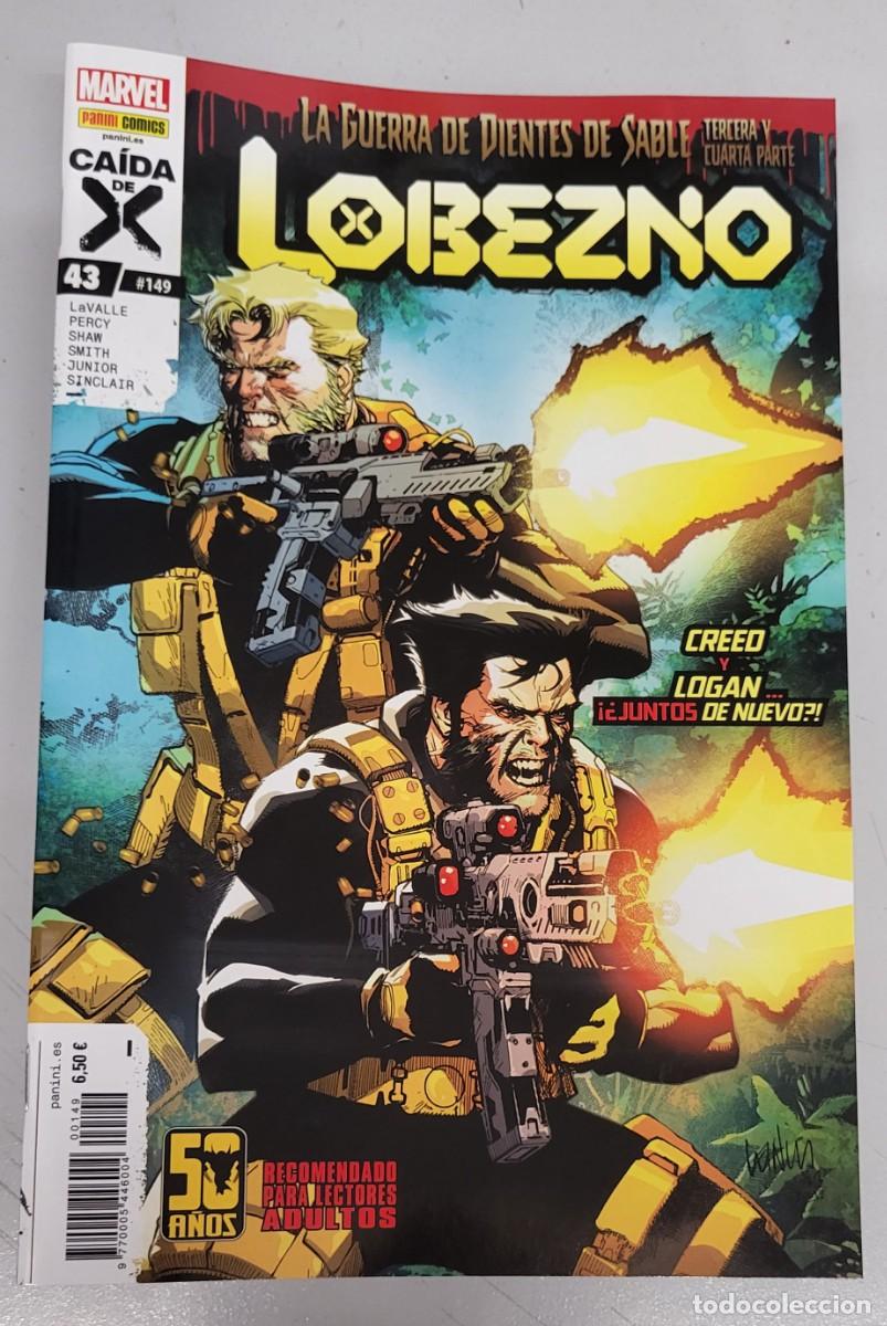 C&oacute;mics: LOBEZNO VOL 6 N&ordm; 43 / 149 : LA GUERRA DE DIENTES DE SABLE 3&ordf; y 4&ordf; PARTE BENJAMIN PERCY/MARVEL-PANINI