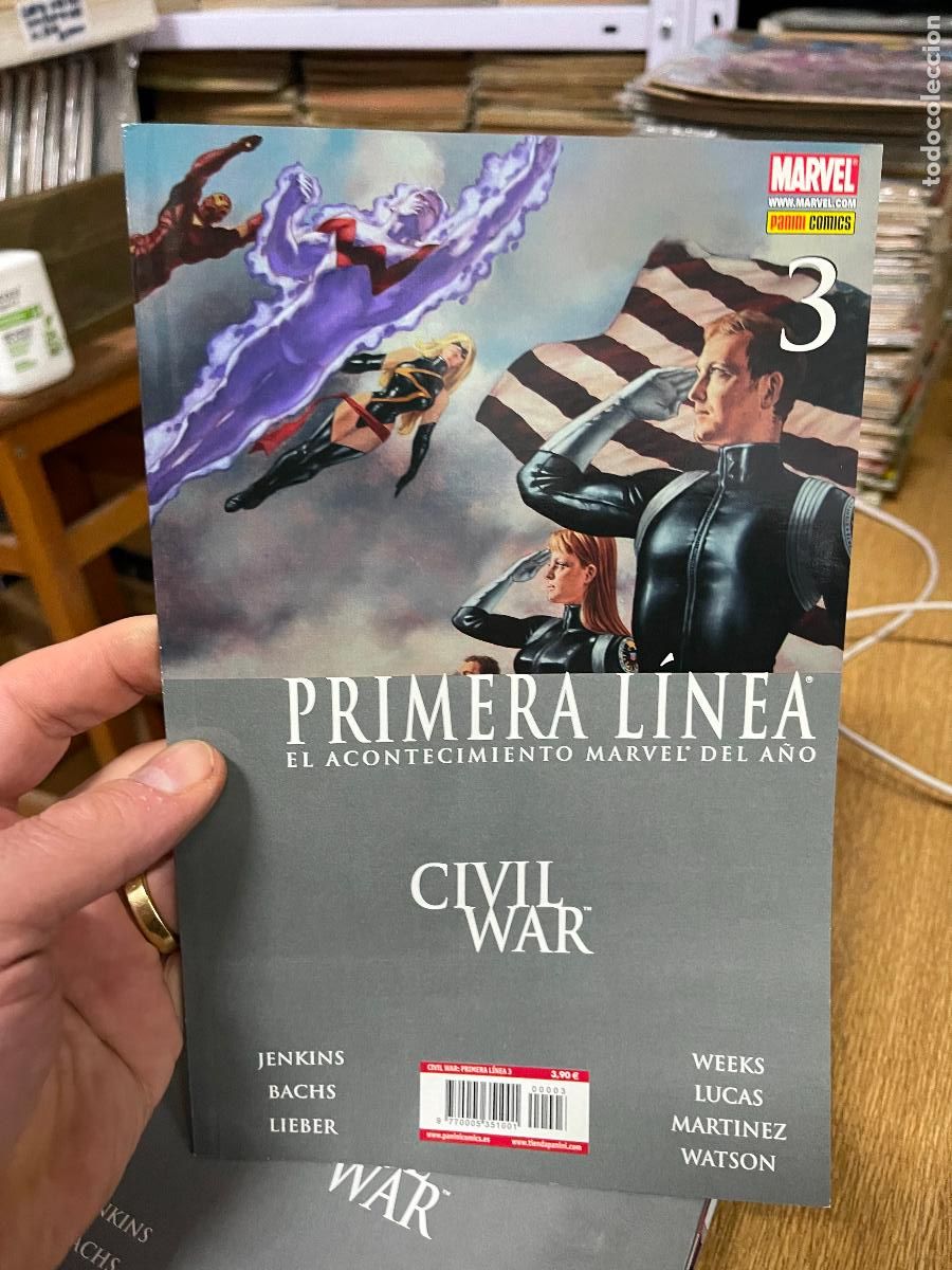 C&oacute;mics: PANINI PRIMERA LINEA NUMERO 3 MUY BUEN ESTADO - Foto 1