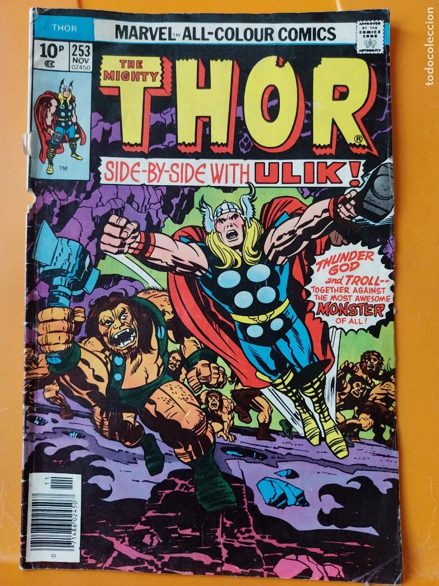 C&oacute;mics: THOR MARVEL 1976 NOV 253 COMIC USADO SOBADO - Foto 7