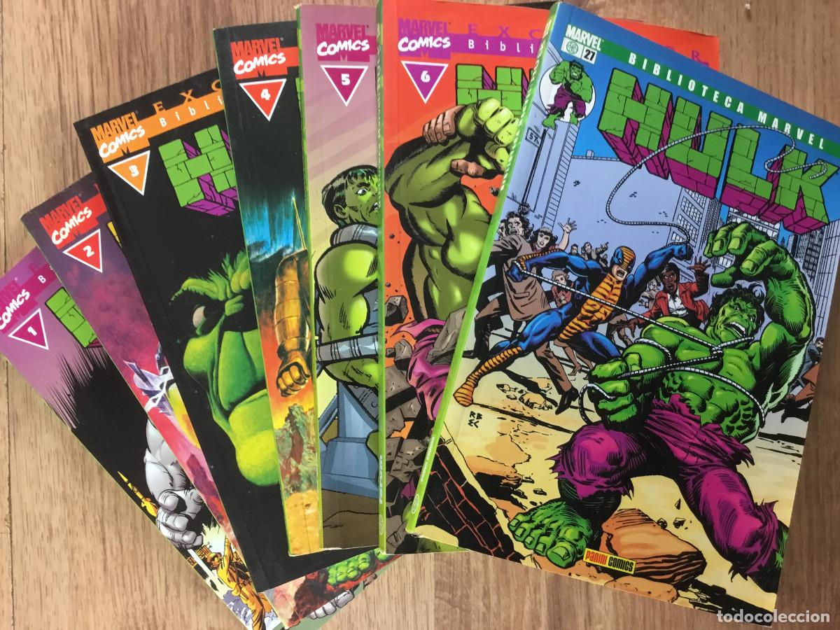 C&oacute;mics: BIBLIOTECA MARVEL - HULK - LOTE 6 PRIMEROS NUMEROS + N&ordm; 27 - Foto 1