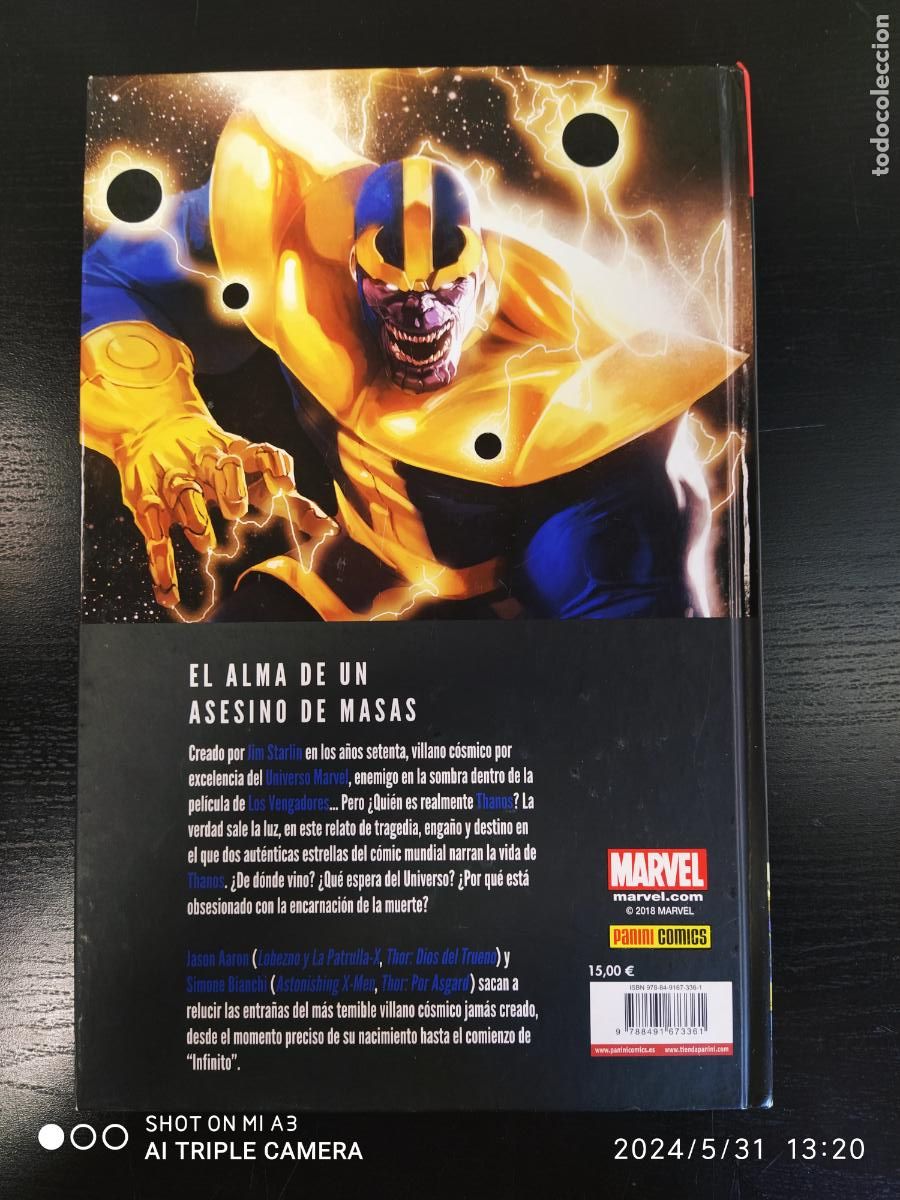 C&oacute;mics: Thanos ORIGEN 100% Marvel HC Aaron / Bianchi - Foto 2