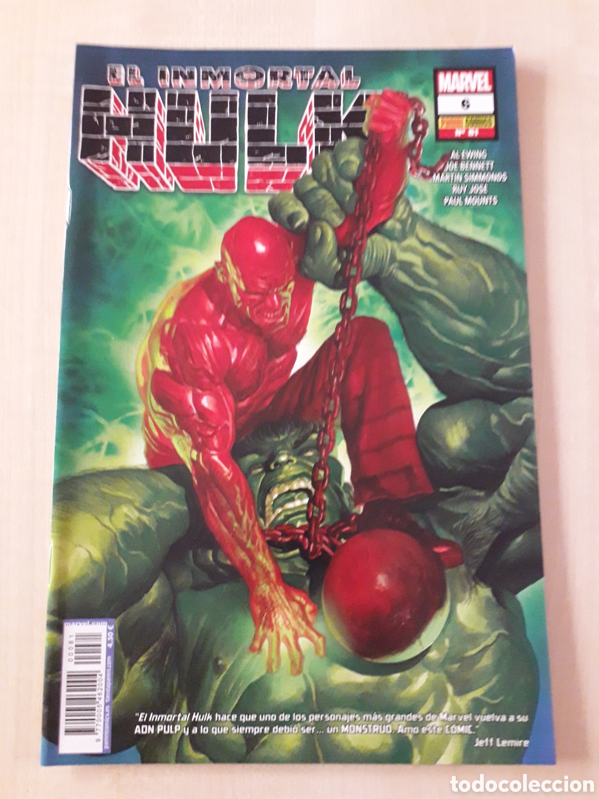 C&oacute;mics: El Inmortal Hulk num 6 / 81. Excelente estado - Foto 1