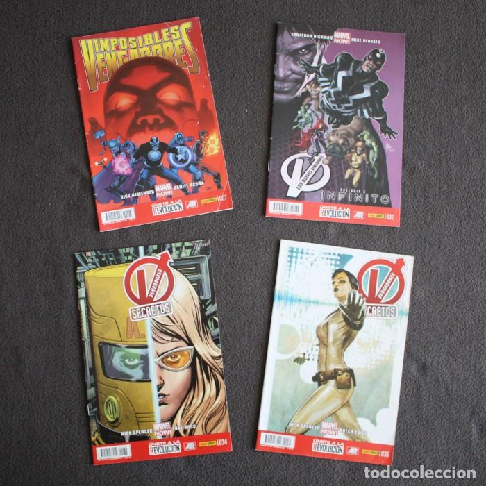 C&oacute;mics: LOTE 4 COMICS VENGADORES PANINI 7 32 34 35 MARVEL - Foto 1
