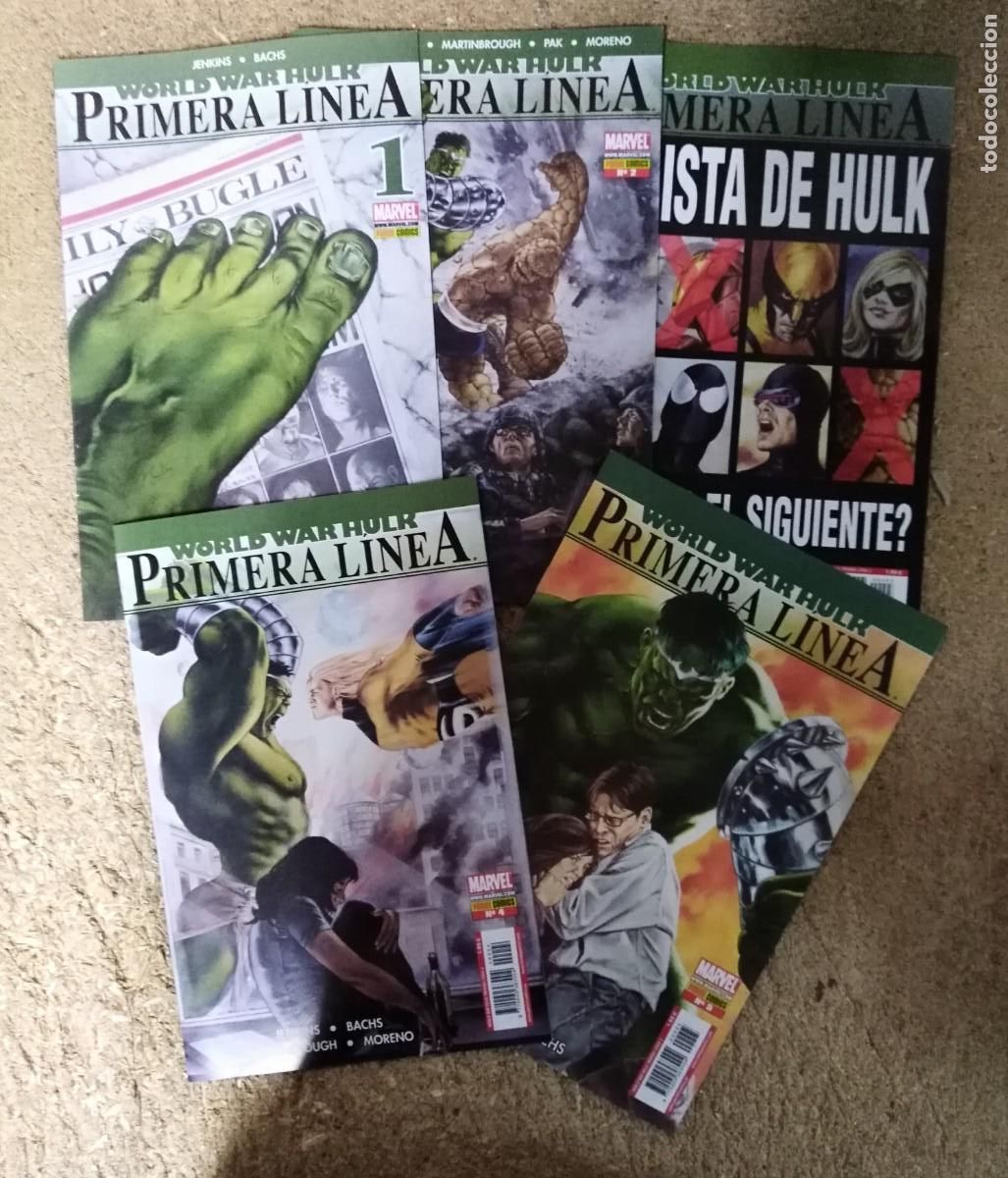 C&oacute;mics: World war.Hulk.Primera Linea.Completa 5 Comics. Marvel.Panini - Foto 1