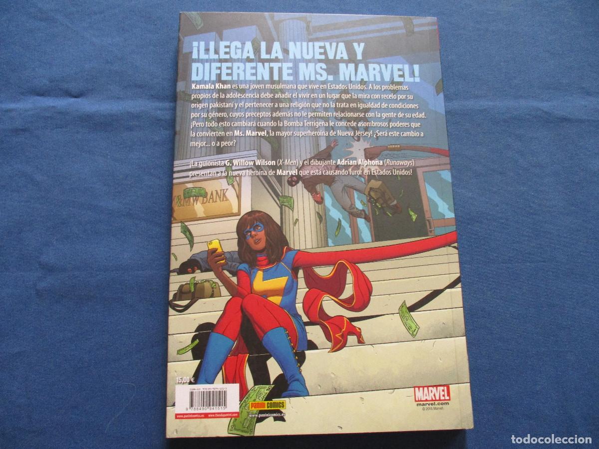 C&oacute;mics: MARVEL / MS. MARVEL de G. WILLOW WILLSON &middot; COLECCI&Oacute;N 100% &middot; TOMO R&Uacute;STICA N.&ordm; 1 &middot; FUERA DE LO NORMAL - Foto 3
