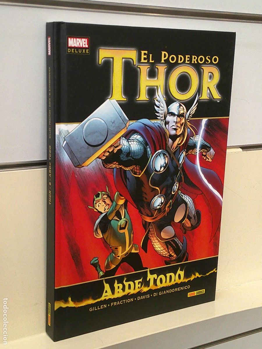 C&oacute;mics: THOR ARDE TODO - MARVEL DELUXE - PANINI - Foto 1