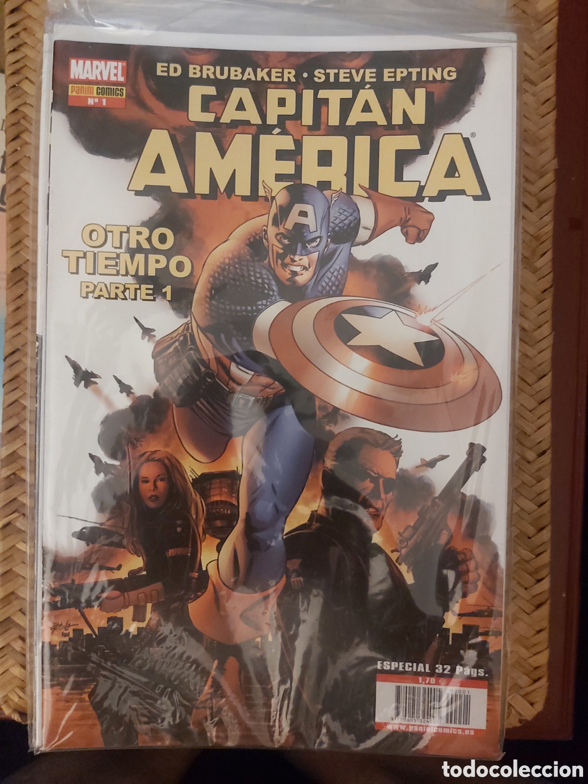 C&oacute;mics: CAPIT&Aacute;N AM&Eacute;RICA SERIE COMPLETA ED BRUNAKER. PANINI COMICS. MARVEL. - Foto 1