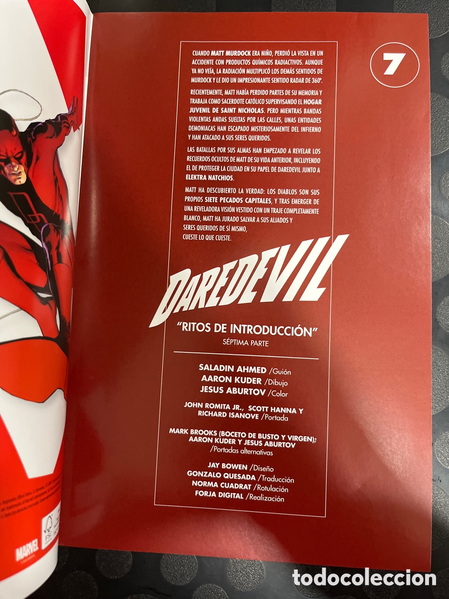 C&oacute;mics: DAREDEVIL N.54 / 7 RITOS DE INTRODUCCI&Oacute;N ( 2019/&hellip; ) - Foto 3