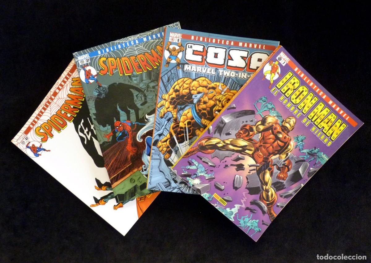 C&oacute;mics: LOTE DE 4 COMICS BIBLIOTECA MARVEL. PANINI. COMO NUEVOS - Foto 1