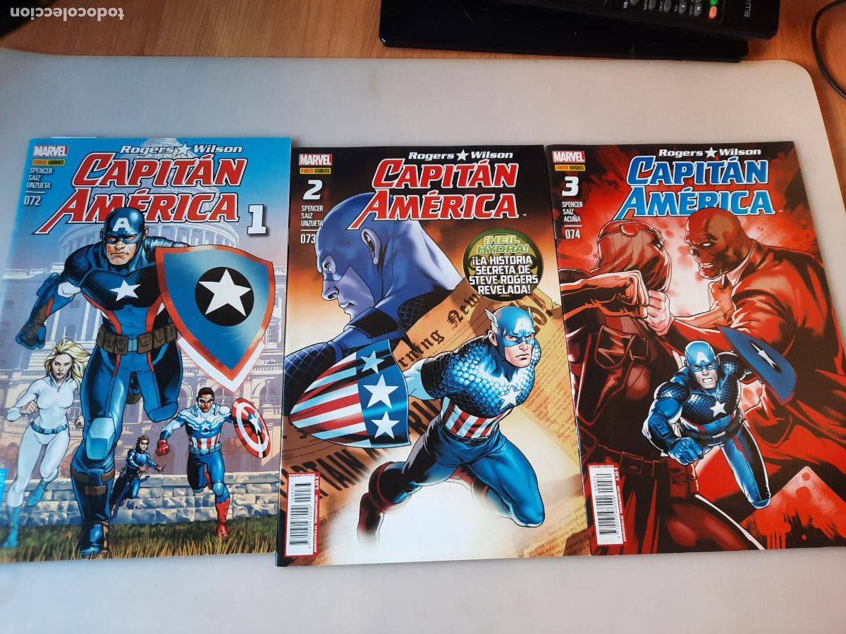 C&oacute;mics: CAPIT&Aacute;N AM&Eacute;RICA N&ordm; 72 AL 74 - ED. PANINI MARVEL - Foto 1