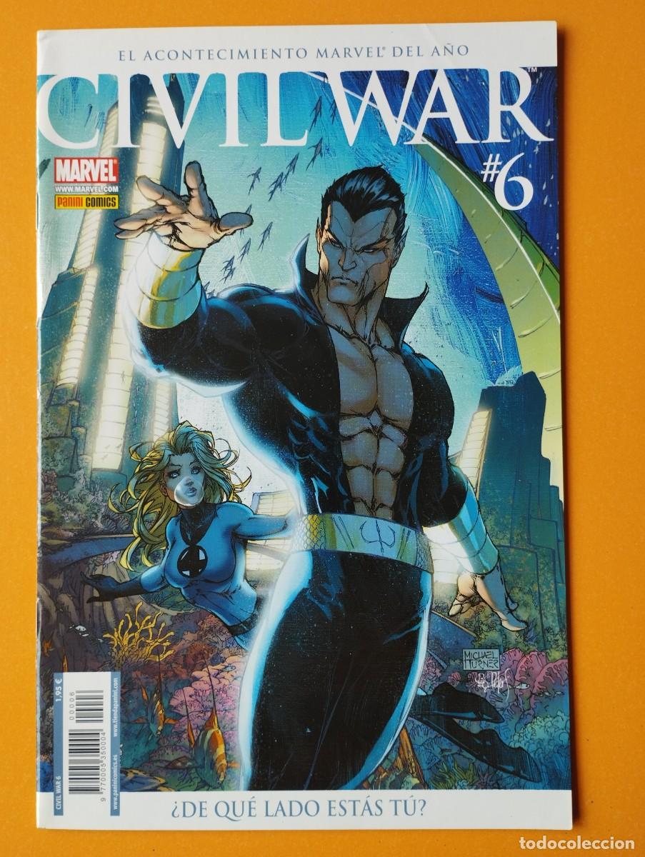C&oacute;mics: CIVIL WAR 6 MARVEL PANINI - Foto 1