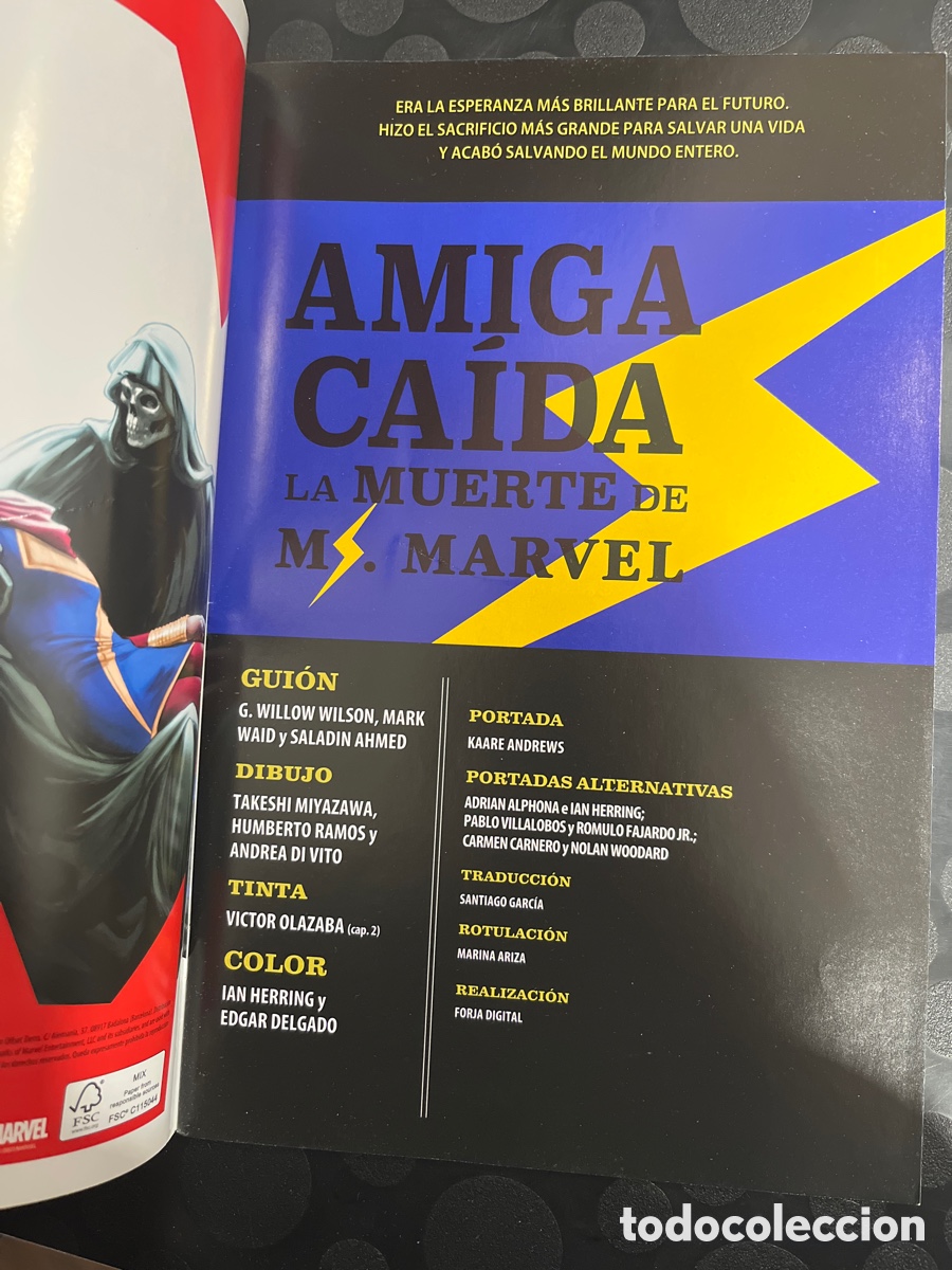 C&oacute;mics: AMIGA CA&Iacute;DA : LA MUERTE DE MS MARVEL ESPECIAL ( 2023 ) - Foto 3