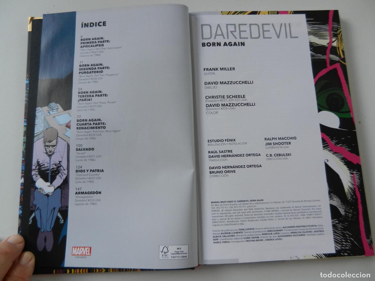 C&oacute;mics: DAREDEVIL - BORN AGAIN -FRANK MILLER - DAVID MAZZUCCHELLI - MARVEL - PANINI -MUST HAVE - Foto 5