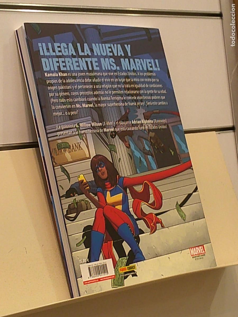 C&oacute;mics: COLECCION 100% MARVEL MS. MARVEL N&ordm; 1 FUERA DE LO NORMAL - PANINI OFERTA - Foto 2