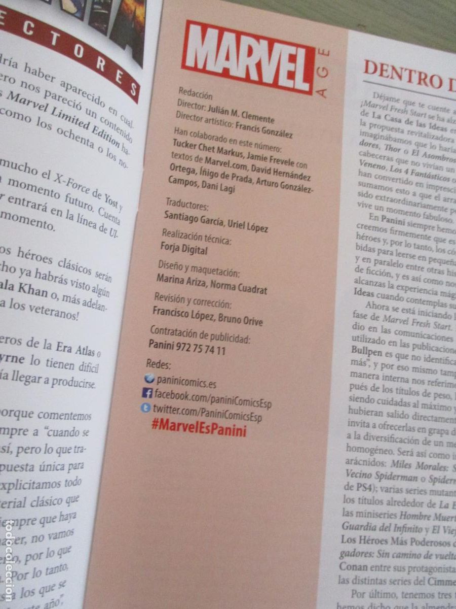 C&oacute;mics: MARVEL, EL MAGAZINE OFICIALDE MARVEL EN ESPA&Ntilde;A-40-PANINI - Foto 2