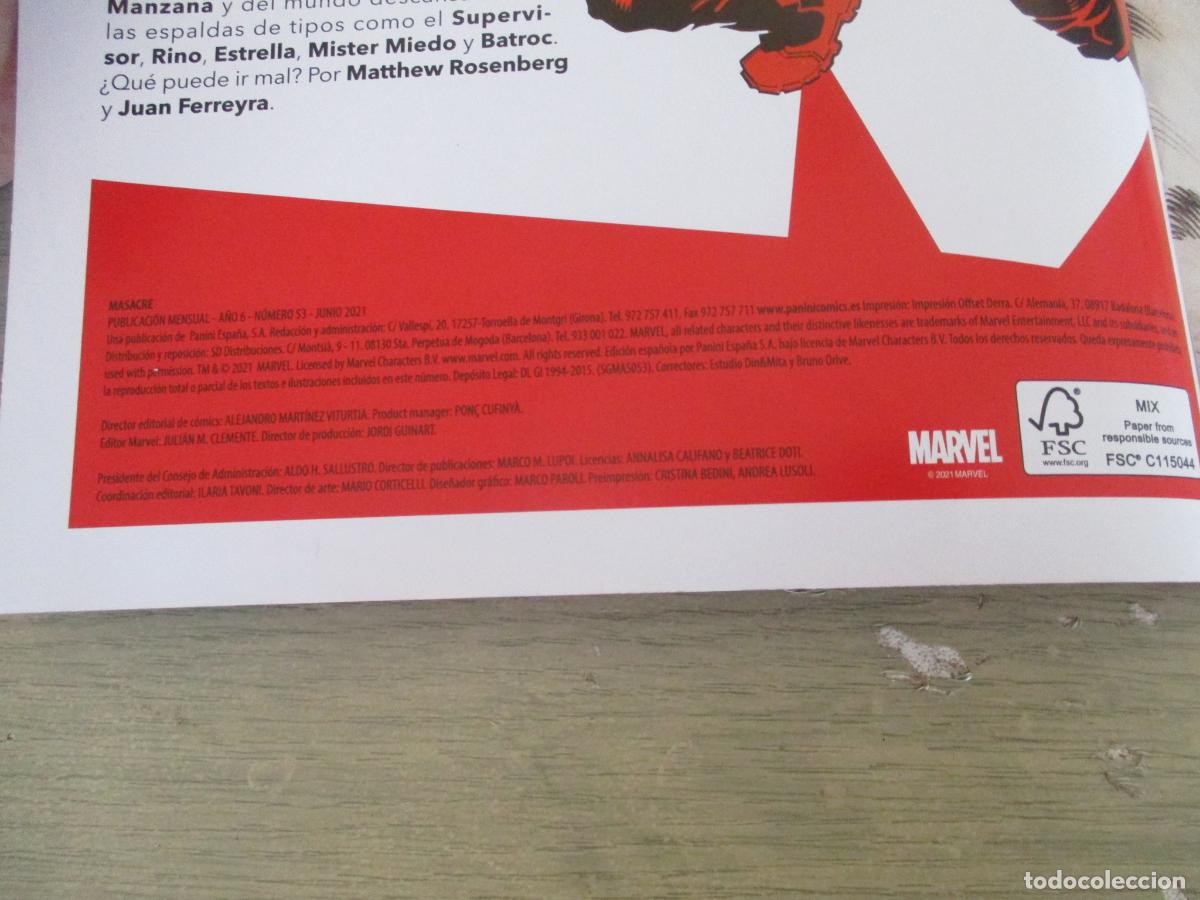 C&oacute;mics: MARVEL, PANINI, 6-N&ordm;. 53- MASACRE - Foto 2