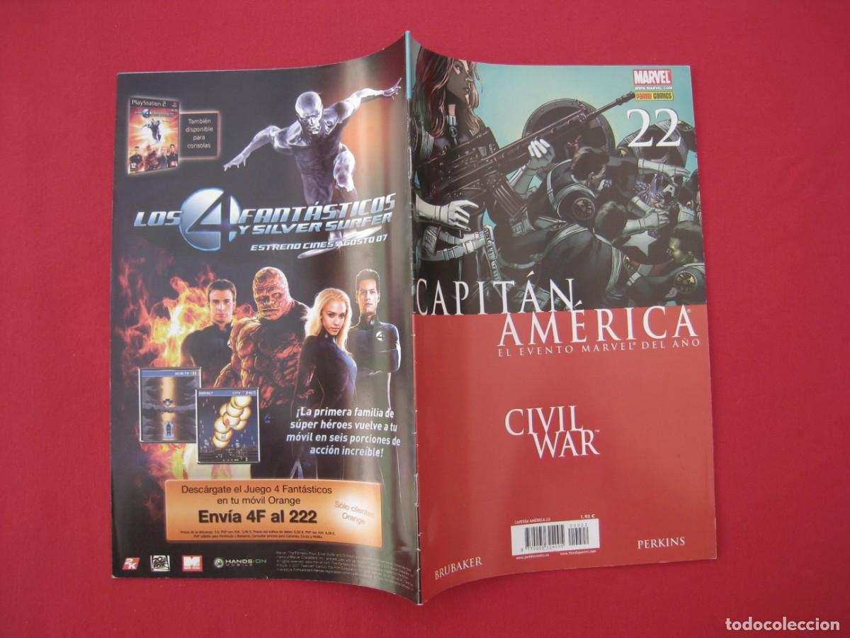 C&oacute;mics: CAPITAN AMERICA - CIVIL WAR - N&ordm; 22 - PANINI. - Foto 2
