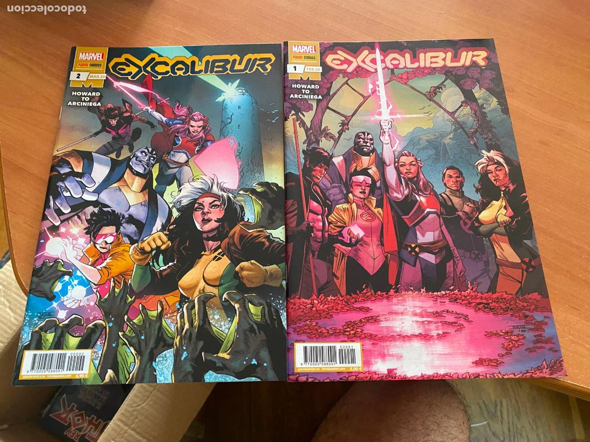 C&oacute;mics: EXCALIBUR LOTE N&ordm; 1 Y 2 (PANINI MARVEL) (COB241) - Foto 1