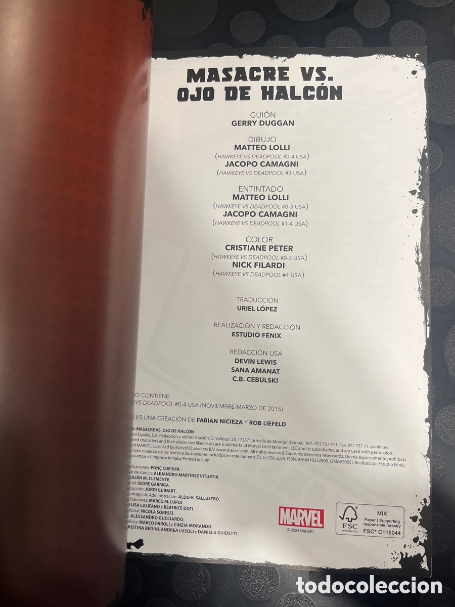 C&oacute;mics: MASACRE VS N.5 VS OJO DE HALC&Oacute;N ( 2024 ) - Foto 3