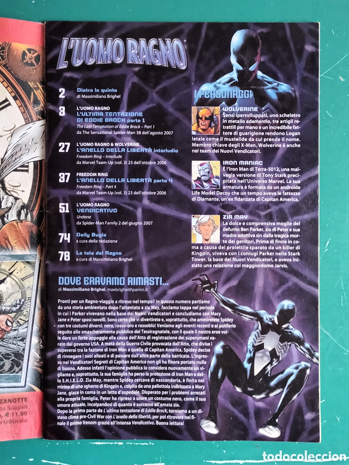 C&oacute;mics: LUomo Ragno N 477 PANINI - MARVEL 2008 Italia Spiderman Back in Black - Foto 4
