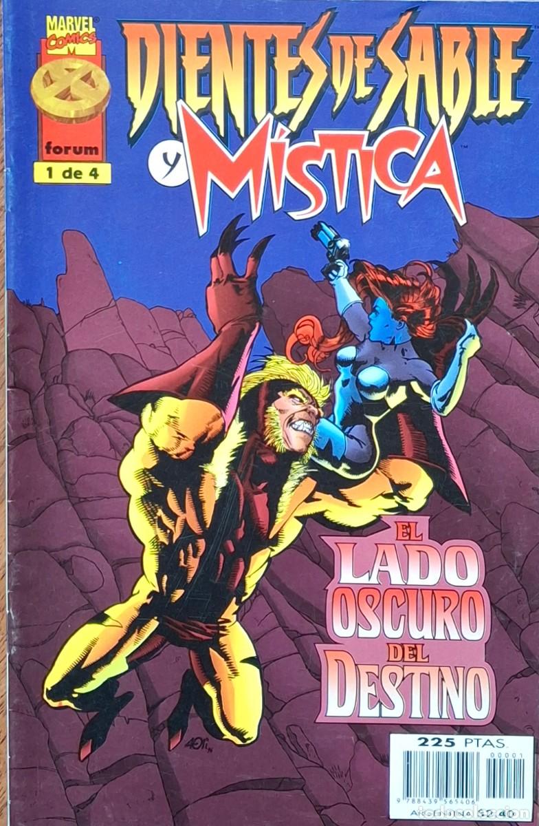 C&oacute;mics: DIENTES DE SABLE Y MISTICA - COMPLETA - 4 NUMEROS - A&Ntilde;O 1997 - Foto 1
