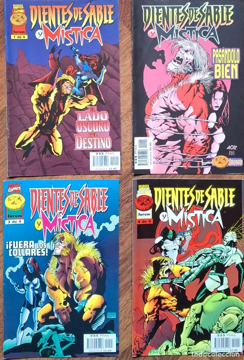 C&oacute;mics: DIENTES DE SABLE Y MISTICA - COMPLETA - 4 NUMEROS - A&Ntilde;O 1997 - Foto 2