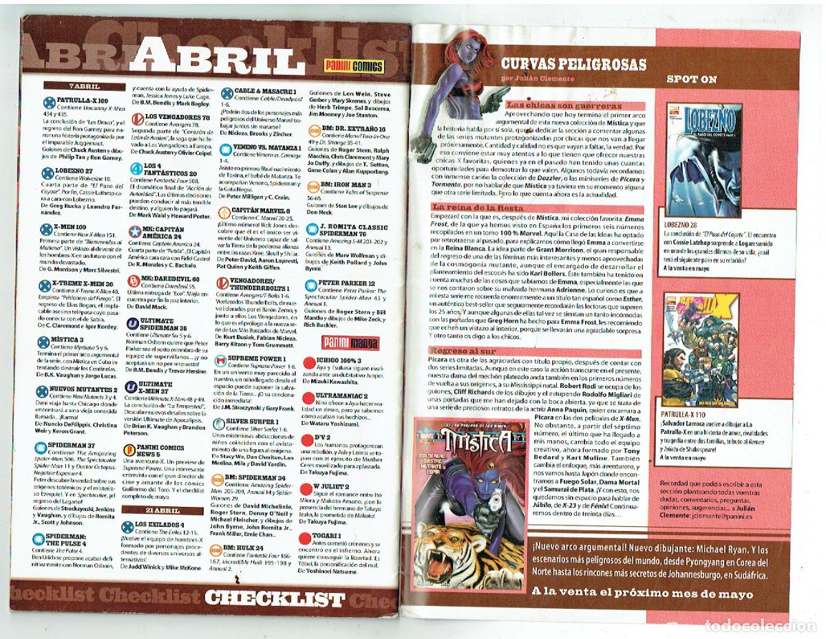 C&oacute;mics: MISTICA. N&ordm; 3. MARVEL. PANINI COMICS. 2005.(C/A9) - Foto 2