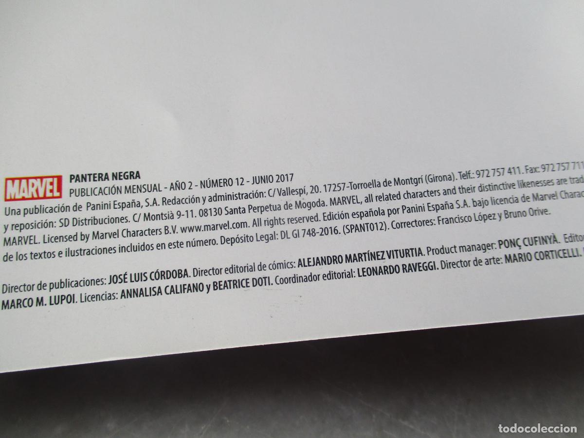 C&oacute;mics: MARVEL, PANTERA NEGRA, N&ordm;. 12- PANINI - Foto 2