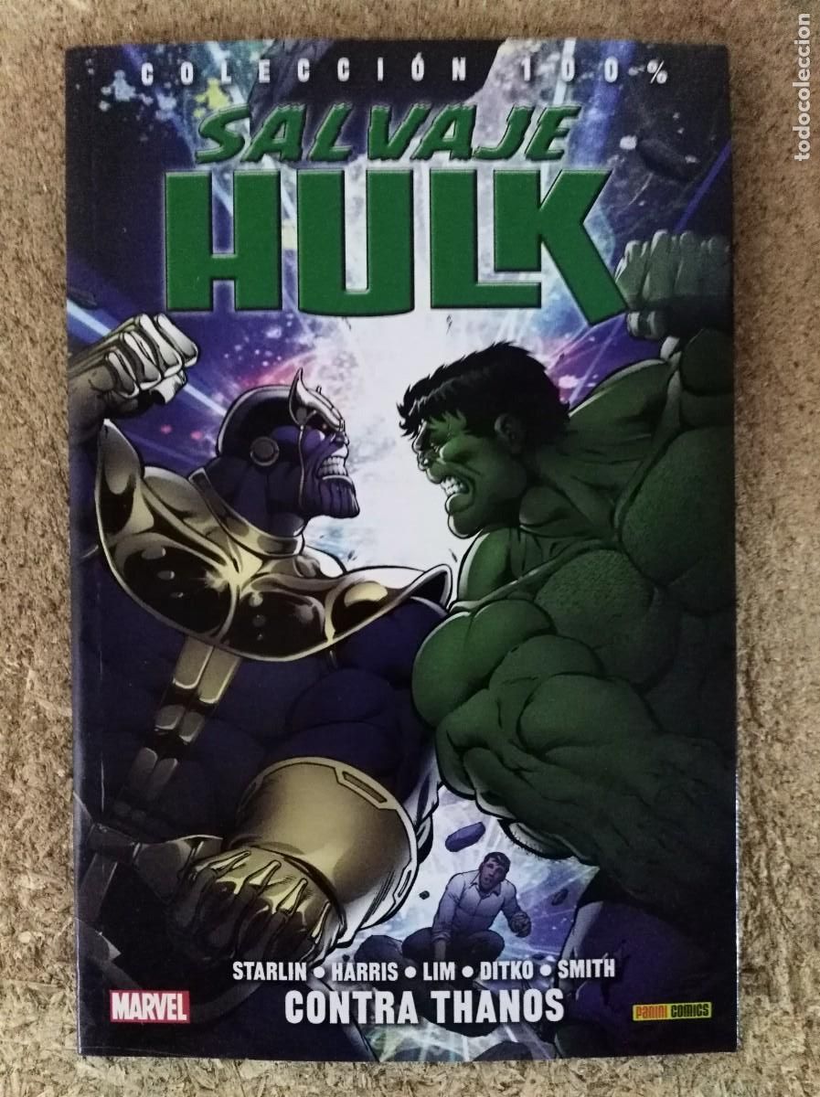 C&oacute;mics: Salvaje Hulk.Contra Thanos.Coleccion 100% Marvel.Panini Comics - Foto 1