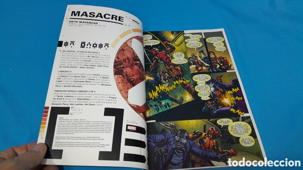 C&oacute;mics: MASACRE - SIETE MATANZAS - MARVEL - PANINI COMICS - Foto 4