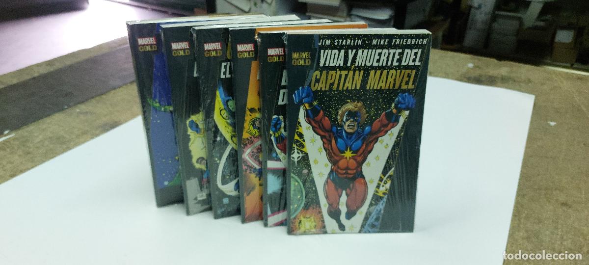 C&oacute;mics: Marvel Gold Capitan Marvel Completa 6 Tomos - Foto 1