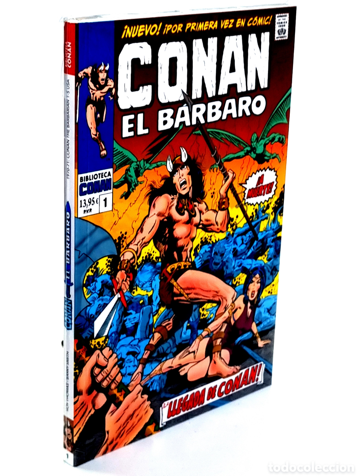 C&oacute;mics: DE KIOSCO CONAN EL BARBARO 1 BIBLIOTECA MARVEL 1 COMICS CODE AUTHORITY PANINI COMICS - Foto 1