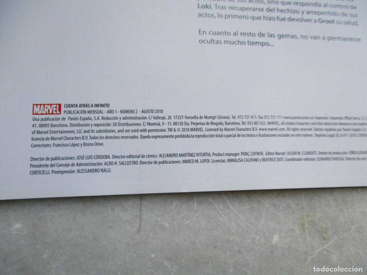 C&oacute;mics: MARVEL,CUENTA ATR&Aacute;S A INFINITO , N&ordm;2- PANINI - Foto 2