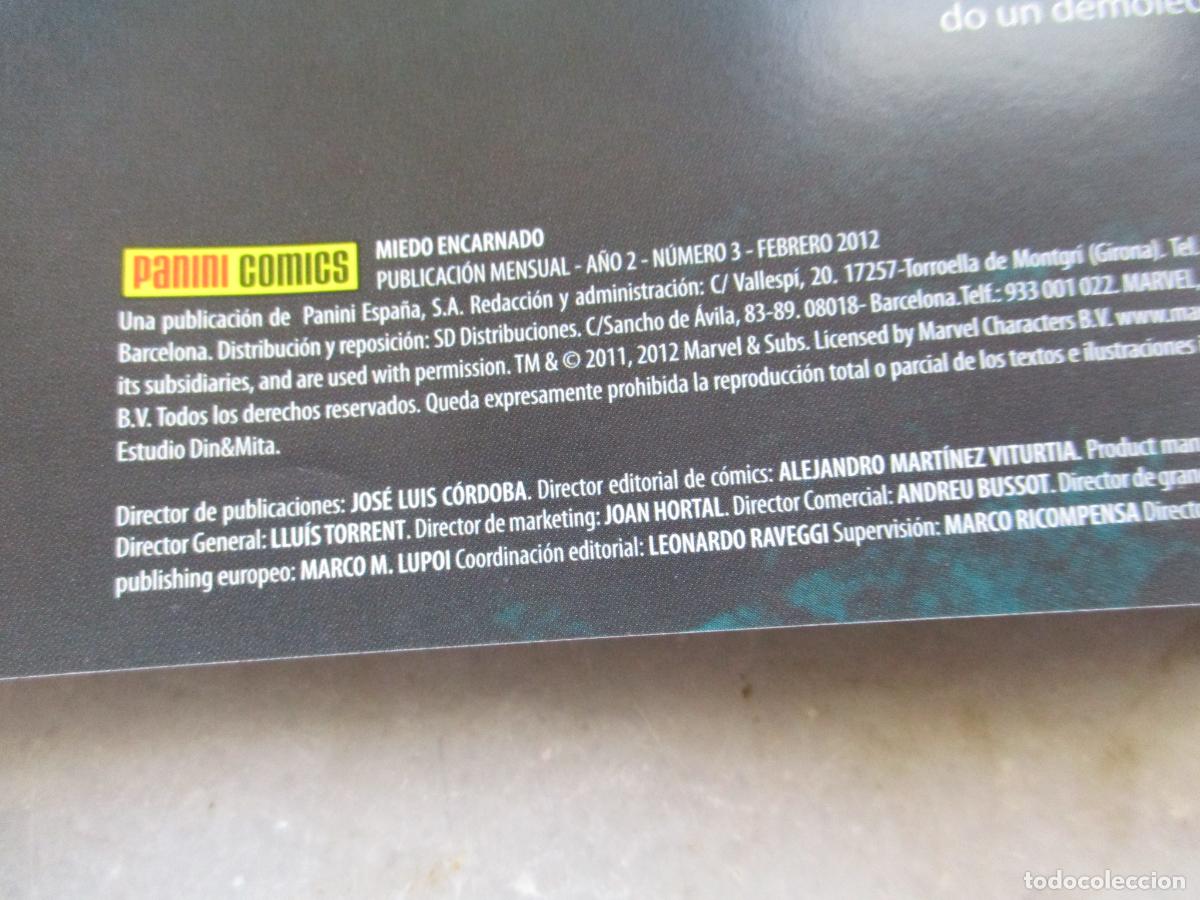 C&oacute;mics: MARVEL, MIEDO ENCARNADO, LIBRO TERCERO, N&ordm;. 3- PANINI - Foto 2