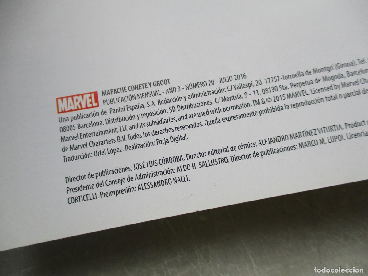 C&oacute;mics: MARVEL-MAPACHE COHETE Y GROOT N&ordm;. 020- PANINI - Foto 2