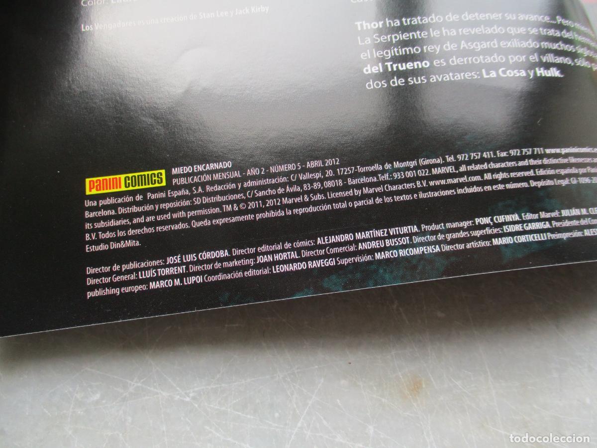C&oacute;mics: MARVEL- MIEDO ENCARNADO, LIBRO QUINTO-N&ordm;. 5- PANINI - Foto 2